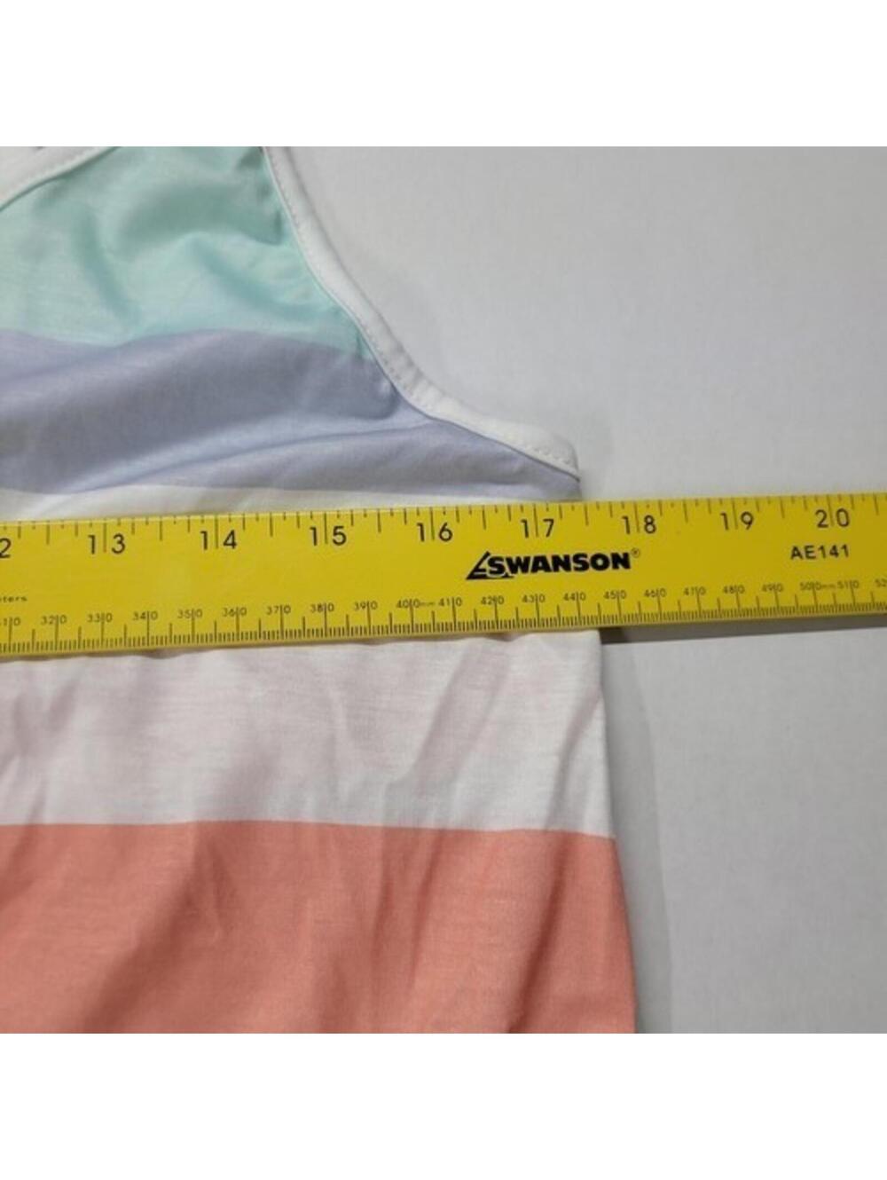 Emery Rose Large Striped Colorblock Sundress Sleeveless Scoop Neck NWT - Picture 3 of 8